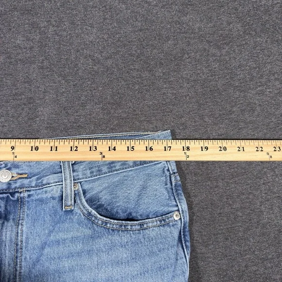 Levi's Women's Mid-Rise 94 Baggy Wide Leg Jeans Size 34 Distressed Medium Wash - Picture 6 of 9